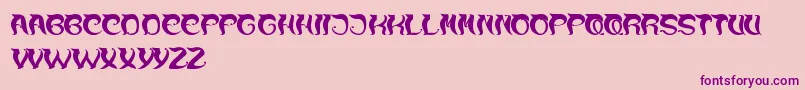 OverTheMountain Font – Purple Fonts on Pink Background