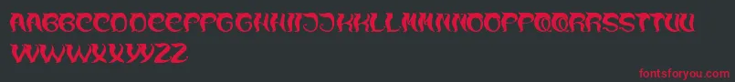 OverTheMountain Font – Red Fonts on Black Background
