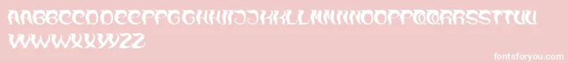 OverTheMountain Font – White Fonts on Pink Background