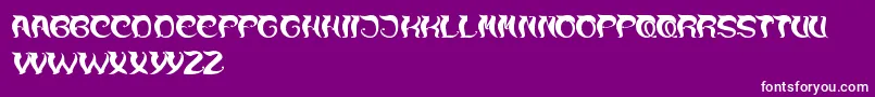 OverTheMountain Font – White Fonts on Purple Background
