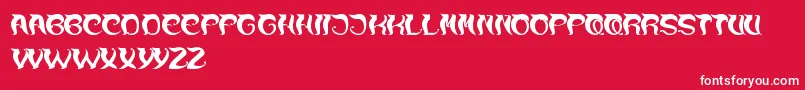 OverTheMountain Font – White Fonts on Red Background