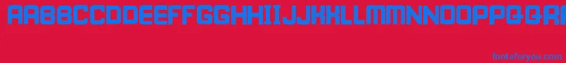 IWillWait Font – Blue Fonts on Red Background