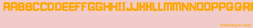 IWillWait Font – Orange Fonts on Pink Background