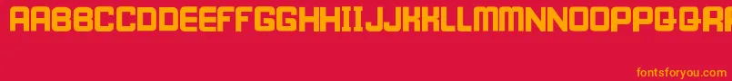 IWillWait Font – Orange Fonts on Red Background
