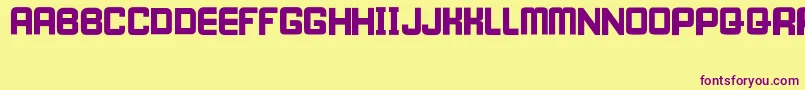 IWillWait Font – Purple Fonts on Yellow Background