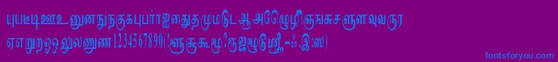 Шрифт ImayamRegular – синие шрифты на фиолетовом фоне