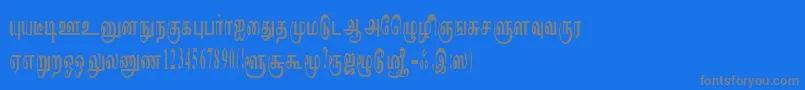 Шрифт ImayamRegular – серые шрифты на синем фоне