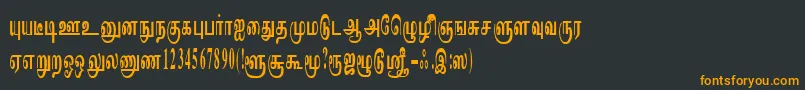 Шрифт ImayamRegular – оранжевые шрифты на чёрном фоне