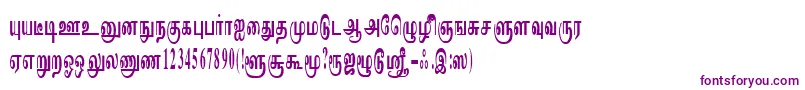 Шрифт ImayamRegular – фиолетовые шрифты на белом фоне