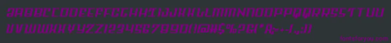 Skycabsemistraight Font – Purple Fonts on Black Background