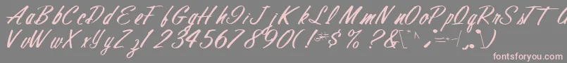 Finalmandate77RegularTtcon Font – Pink Fonts on Gray Background
