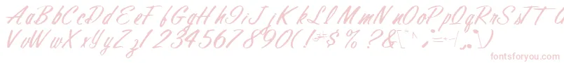 Finalmandate77RegularTtcon Font – Pink Fonts on White Background