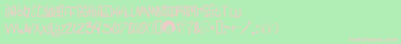 Varbee ffy Font – Pink Fonts on Green Background