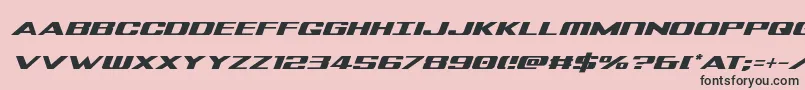 Tigersharkital Font – Black Fonts on Pink Background