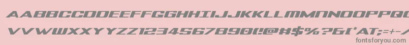 Tigersharkital Font – Gray Fonts on Pink Background