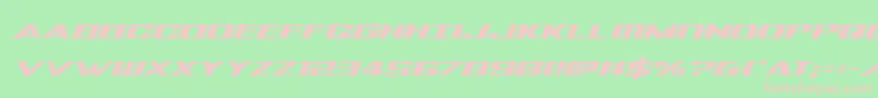 Tigersharkital Font – Pink Fonts on Green Background