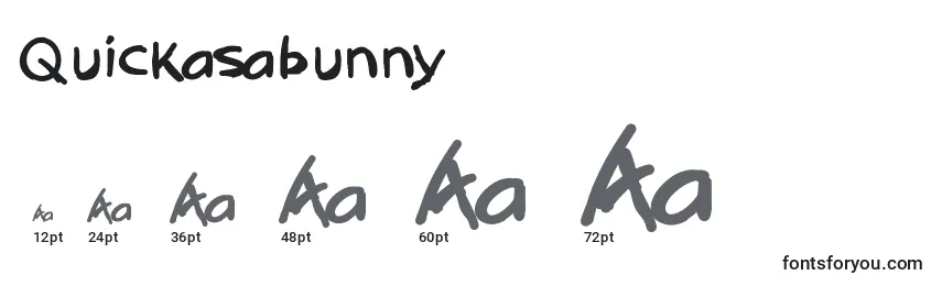 Quickasabunny Font Sizes