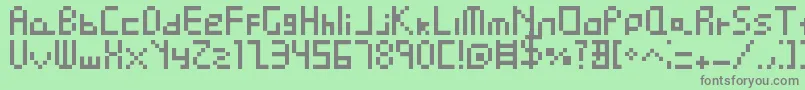 More about Pixel Perfect Font Pixel Perfect Font – Gray Fonts on Green Background