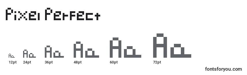 Размеры шрифта Pixel Perfect