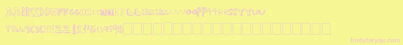 More about Fairhouse Font Fairhouse Font – Pink Fonts on Yellow Background