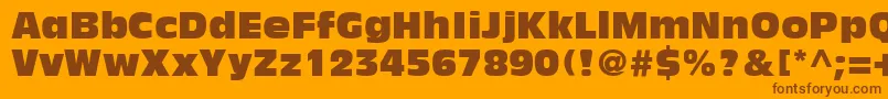 More about AntiqueOliveLtCompact Font AntiqueOliveLtCompact Font – Brown Fonts on Orange Background