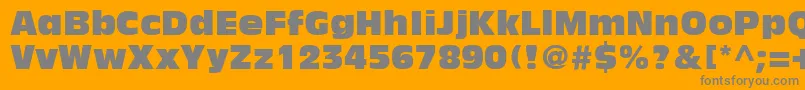 AntiqueOliveLtCompact Font – Gray Fonts on Orange Background