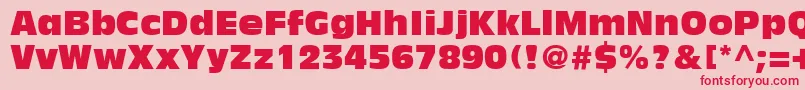 AntiqueOliveLtCompact Font – Red Fonts on Pink Background