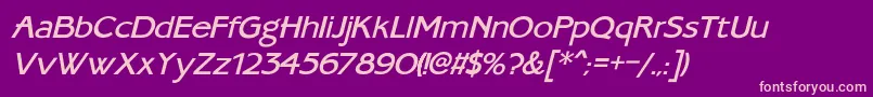 Ambassa1 Font – Pink Fonts on Purple Background