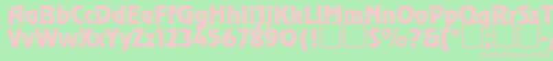 Renfrew Font – Pink Fonts on Green Background