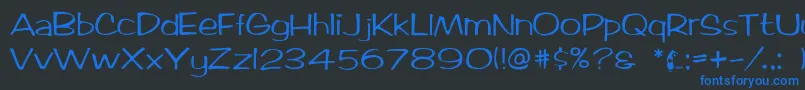 Arctic2 Font – Blue Fonts on Black Background