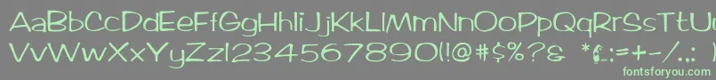 Arctic2 Font – Green Fonts on Gray Background