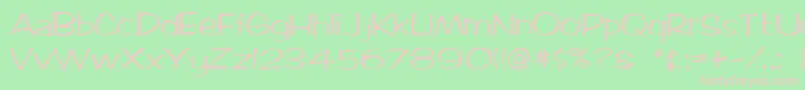 Arctic2 Font – Pink Fonts on Green Background
