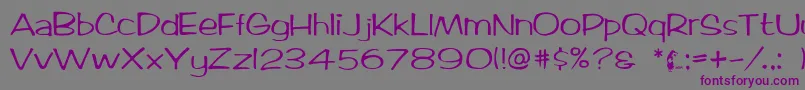 Arctic2 Font – Purple Fonts on Gray Background