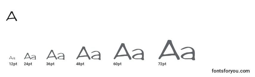 Размеры шрифта Arctic2