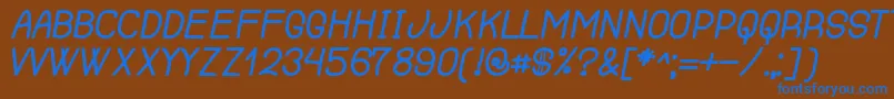 RenegadeOfSouth Font – Blue Fonts on Brown Background