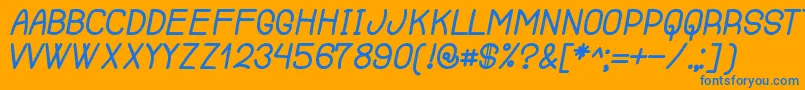 RenegadeOfSouth Font – Blue Fonts on Orange Background