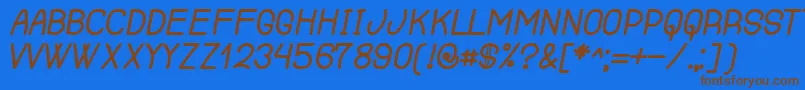RenegadeOfSouth Font – Brown Fonts on Blue Background