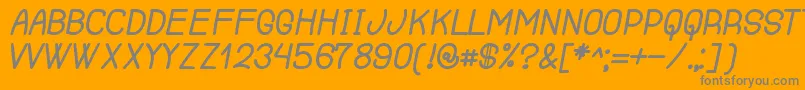 RenegadeOfSouth Font – Gray Fonts on Orange Background