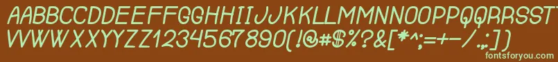 RenegadeOfSouth Font – Green Fonts on Brown Background