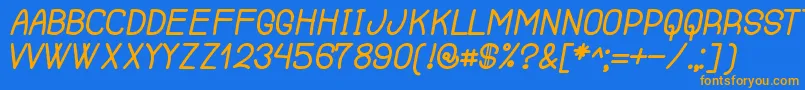 RenegadeOfSouth Font – Orange Fonts on Blue Background