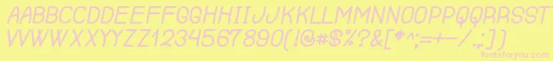 RenegadeOfSouth Font – Pink Fonts on Yellow Background