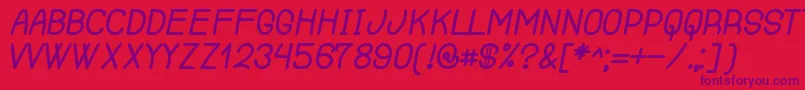 RenegadeOfSouth Font – Purple Fonts on Red Background