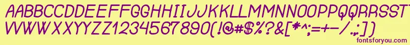 RenegadeOfSouth Font – Purple Fonts on Yellow Background