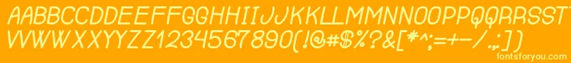 RenegadeOfSouth Font – Yellow Fonts on Orange Background