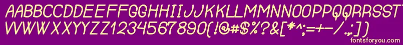 RenegadeOfSouth Font – Yellow Fonts on Purple Background