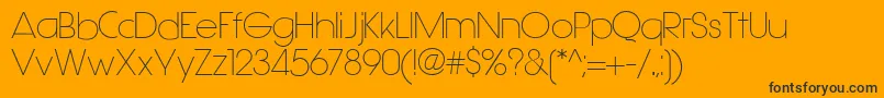 Hasteristico Font – Black Fonts on Orange Background