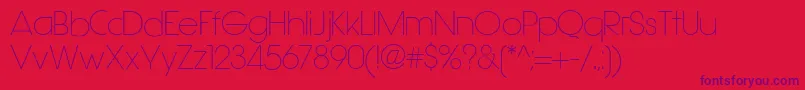 Hasteristico Font – Purple Fonts on Red Background