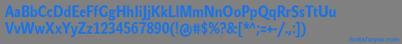 JohnsanscondTextProBold Font – Blue Fonts on Gray Background