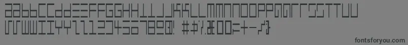 EppsEvansNarrowLight Font – Black Fonts on Gray Background