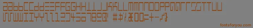 EppsEvansNarrowLight Font – Brown Fonts on Gray Background